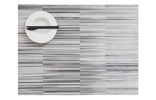Sakiori Tabletop Placemat by Chilewich - Black/White Weave.