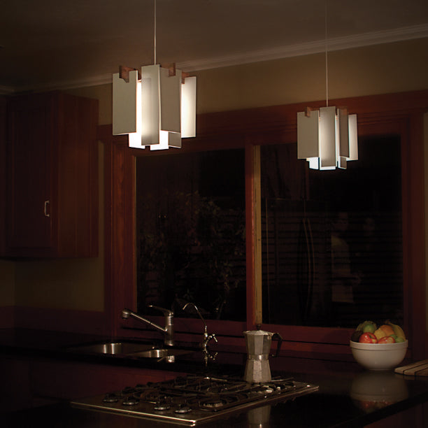 Salix LED Accent Pendant by Cerno, showing salix led accent pendants in live shot.