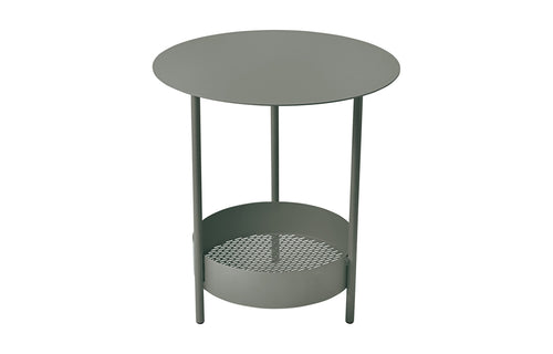 Salsa Side Table by Fermob - Storm Grey (speckled matte textured).
