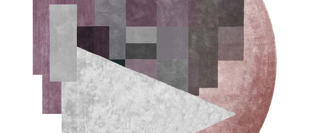 San Potito Piave SE300 Rug by Second Studio, showing closeup view of san potito piave se300 rug by second studio in multi colors.