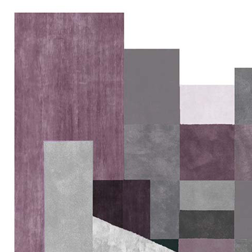 San Potito Piave SE300 Rug by Second Studio, showing closeup view of san potito piave se300 rug by second studio in multi colors.