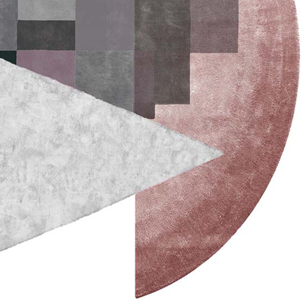 San Potito Piave SE300 Rug by Second Studio, showing closeup view of san potito piave se300 rug by second studio in multi colors.