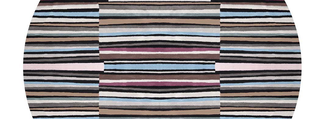 San Solyanka SA150 Rug by Second Studio, showing closeup view of san solyanka sa150 rug by second studio in multi colors.