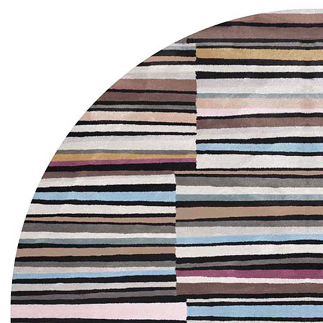 San Solyanka SA150 Rug by Second Studio, showing closeup view of san solyanka sa150 rug by second studio in multi colors.