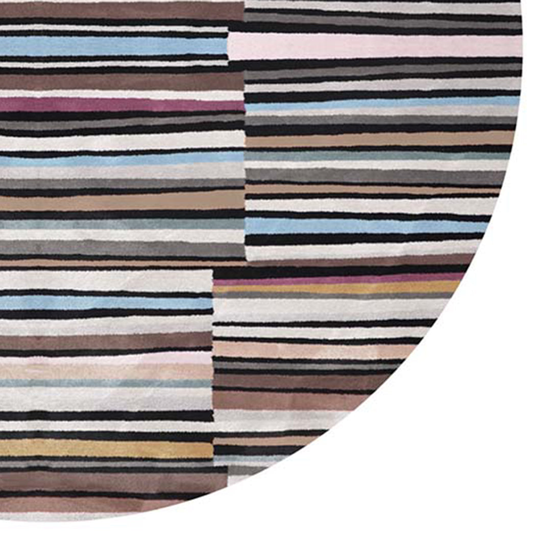 San Solyanka SA150 Rug by Second Studio, showing closeup view of san solyanka sa150 rug by second studio in multi colors.