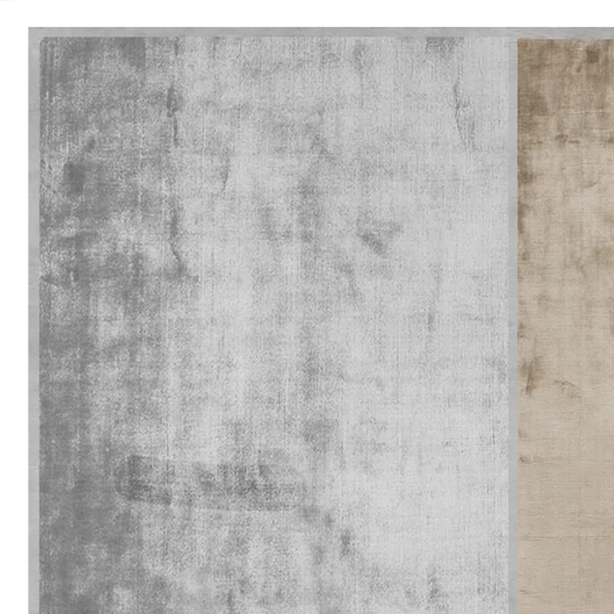San Sosti SI100 Rug by Second Studio, showing closeup view of san sosti si100 rug by second studio in grey & taupe.