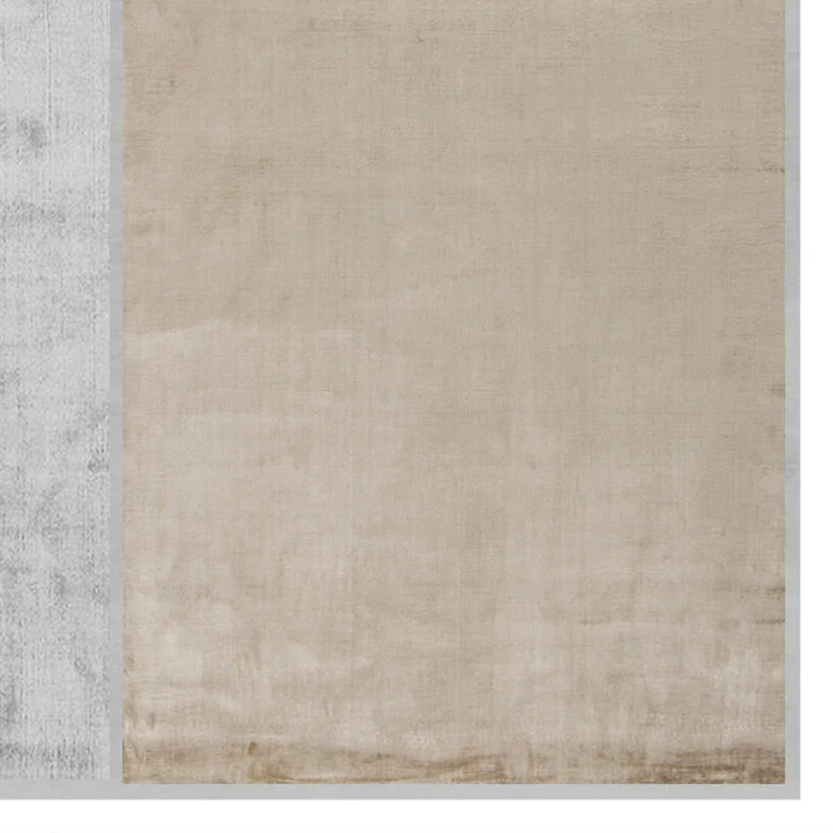 San Sosti SI100 Rug by Second Studio, showing closeup view of san sosti si100 rug by second studio in grey & taupe.