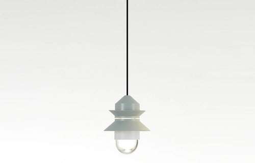 Santorini Indoor Pendant by Marset - Light Green Pantone Shade.