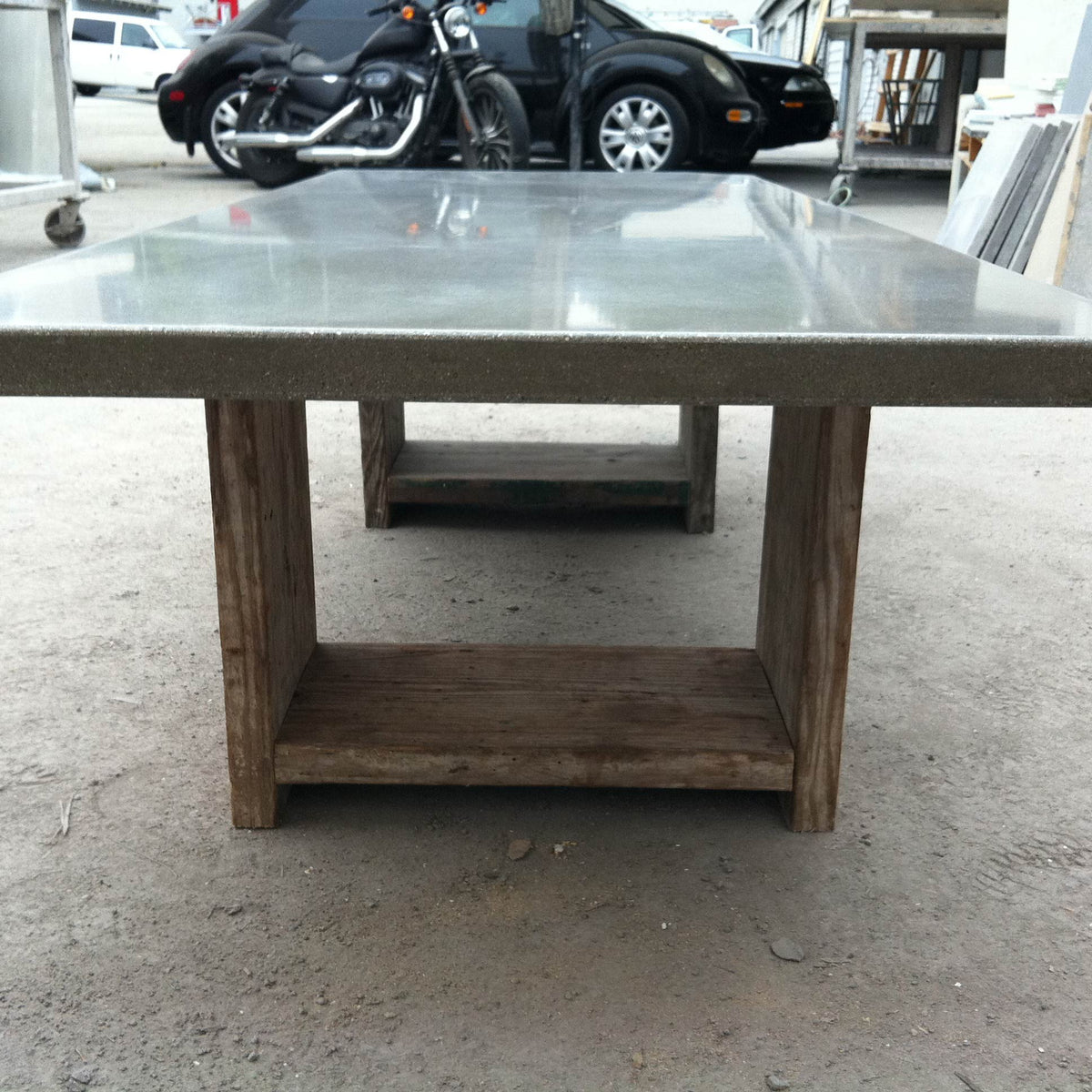 James De Wulf Scaffolding Coffee Table by De Wulf, showing scaffolding coffee table in live shot.