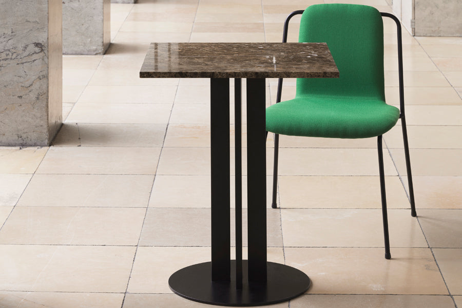 Scala Cafe Table by Normann Copenhagen, showing scala cafe table in live shot.