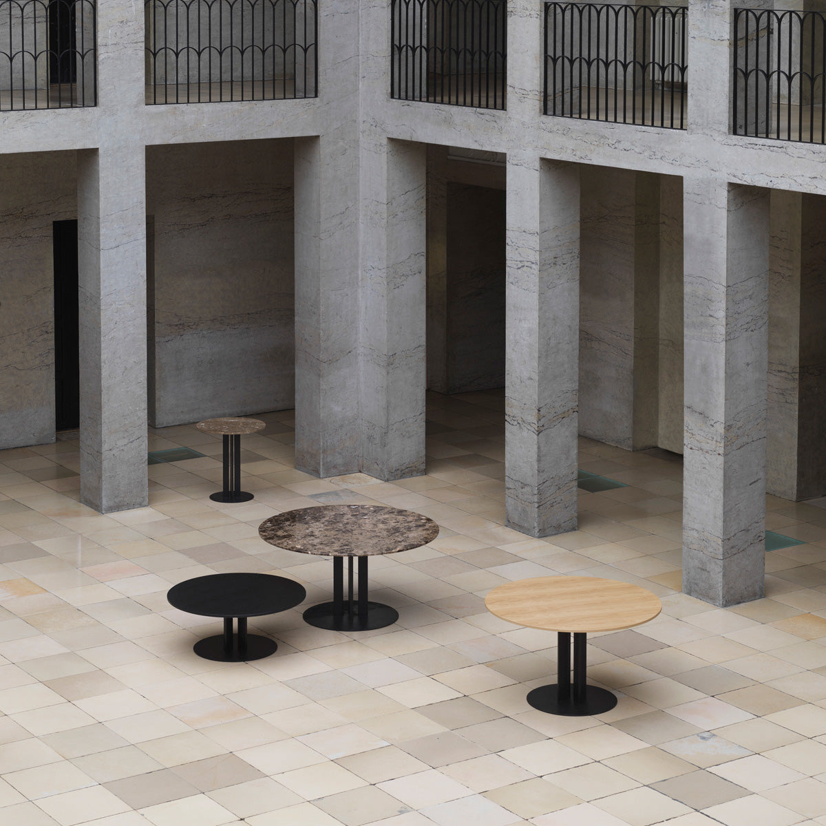Scala Coffee Table by Normann Copenhagen, showing scala coffee table in live shot.