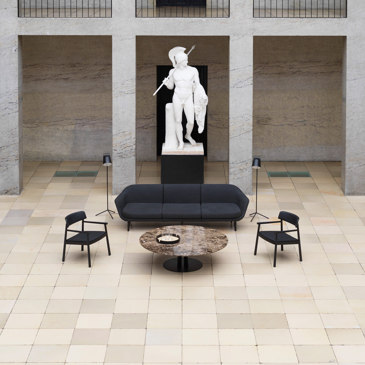 Scala Coffee Table by Normann Copenhagen, showing scala coffee table in live shot.