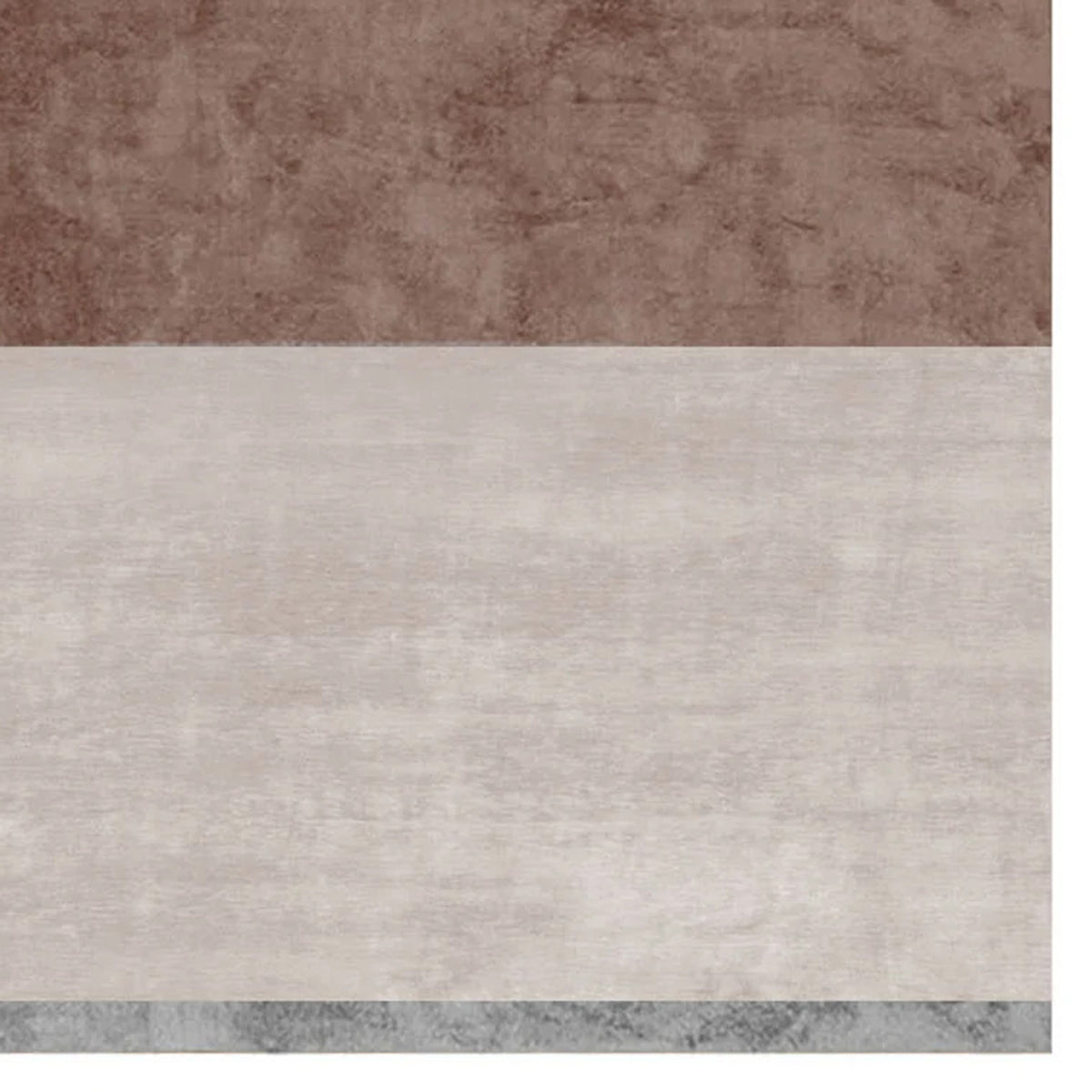 Scopello SO33 Rug by Second Studio, showing closeup view of scopello so33 rug by second studio in rust & taupe.