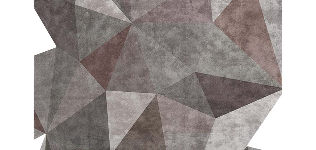 Secinaro SO90 Rug by Second Studio, showing closeup view of secinaro so90 rug by second studio in taupe & faded gold.