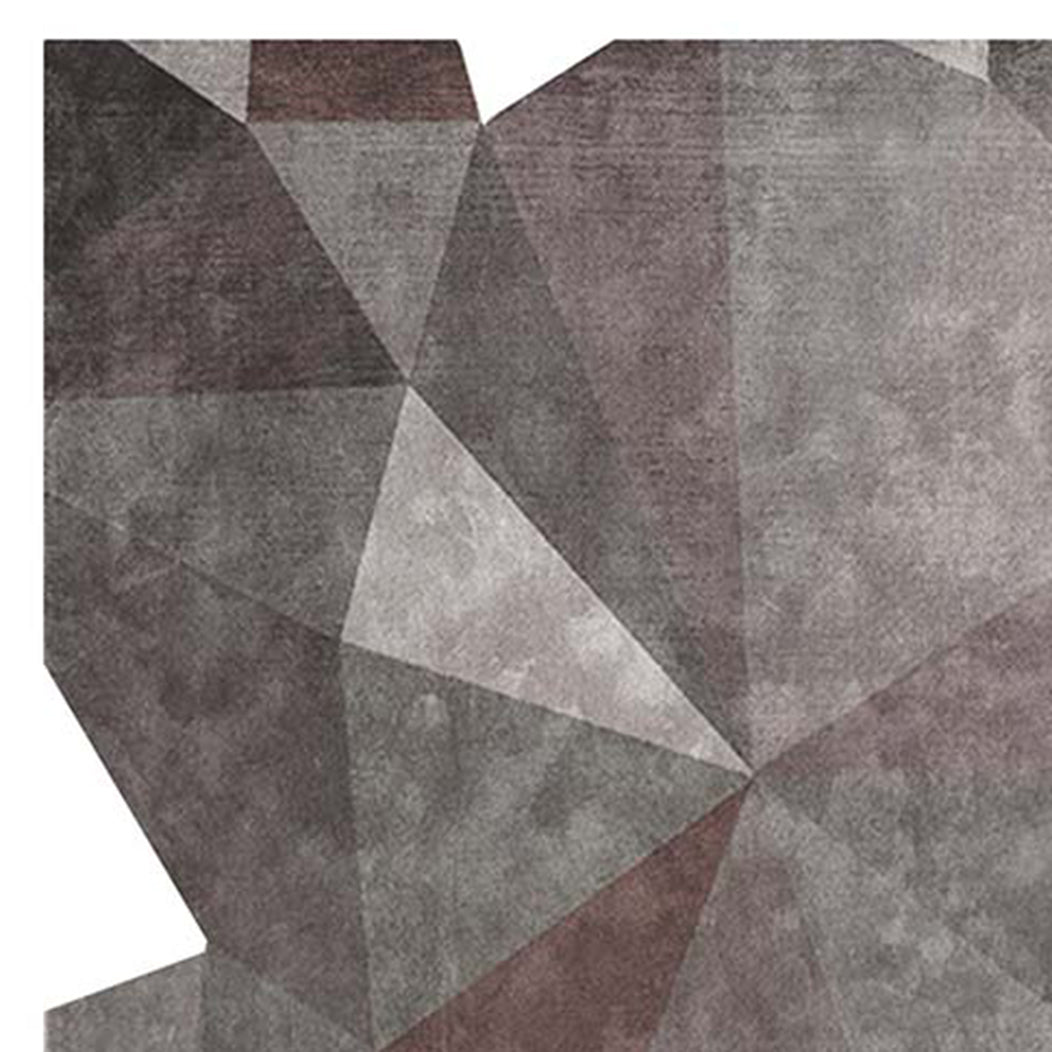 Secinaro SO90 Rug by Second Studio, showing closeup view of secinaro so90 rug by second studio in taupe & faded gold.
