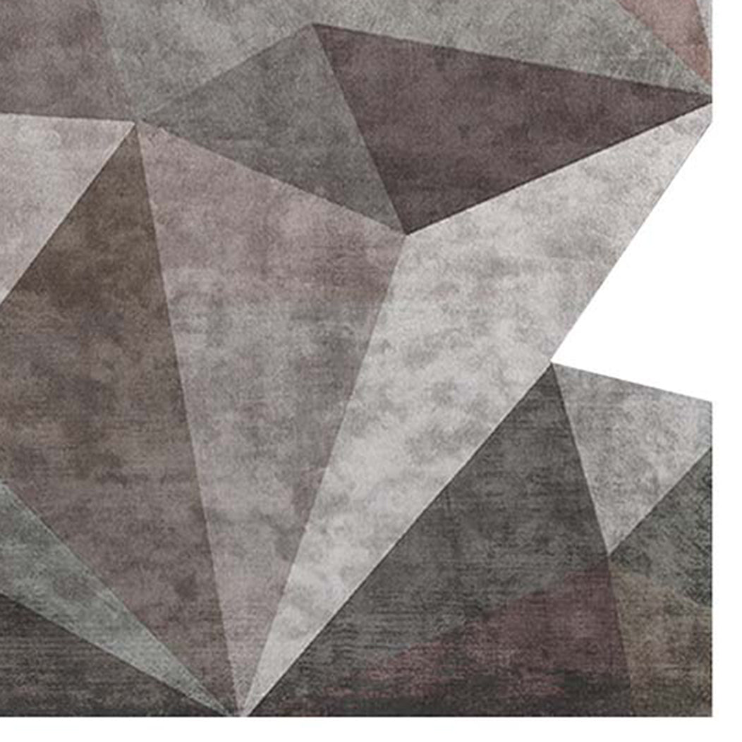 Secinaro SO90 Rug by Second Studio, showing closeup view of secinaro so90 rug by second studio in taupe & faded gold.
