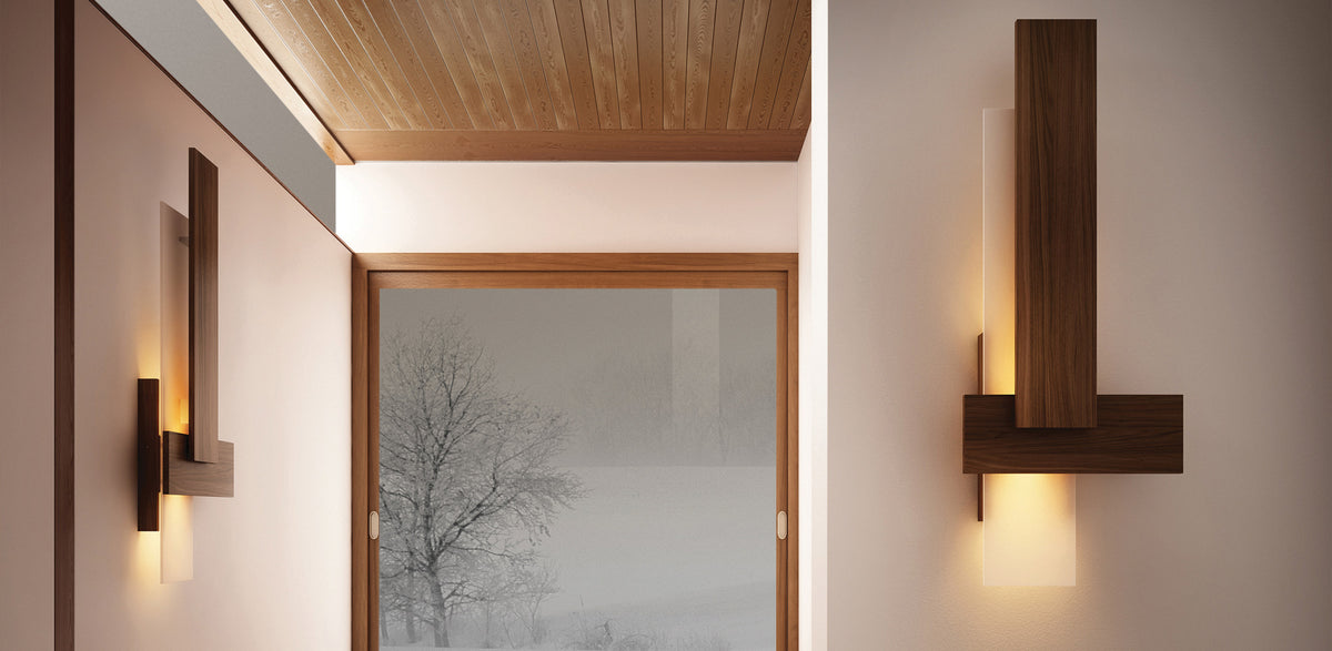 Sedo LED Sconce by Cerno, showing sedo led sconces in live shot.