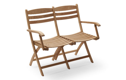Selandia Outdoor 2-Seater Chair by Skagerak - Teak.