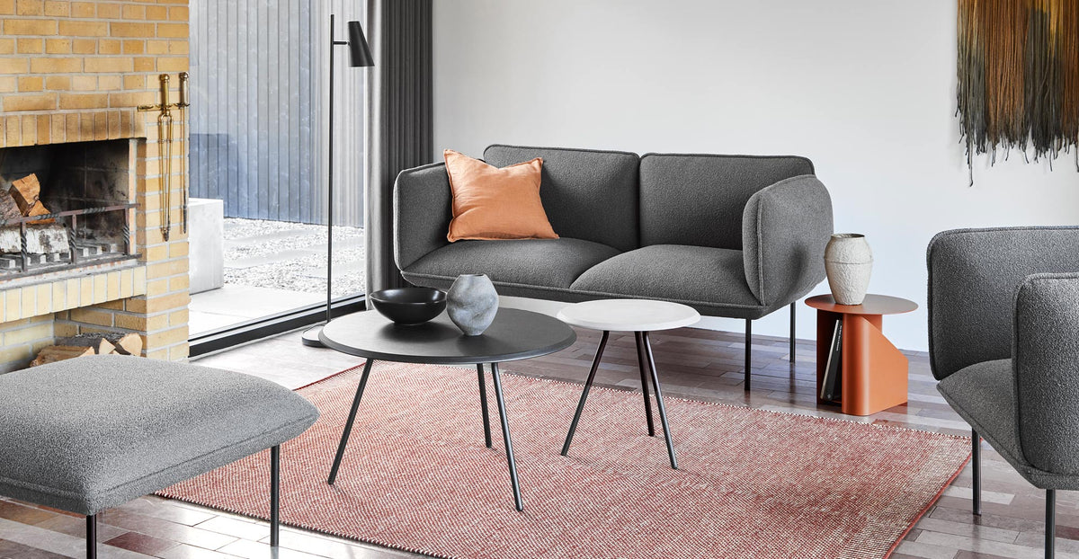 Sentrum Side Table by Woud, showing sentrum side table in live shot.