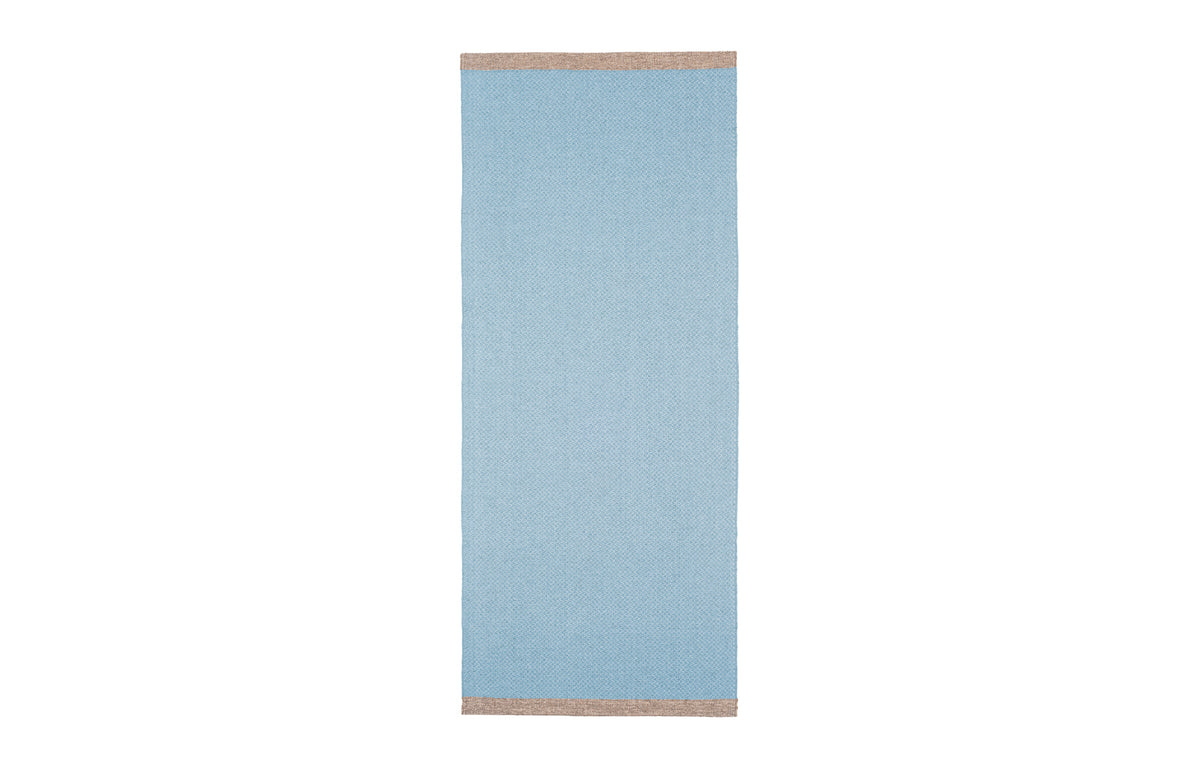 Shade Woven Plastic Rug by Brita - Blue Shade Woven Rug.