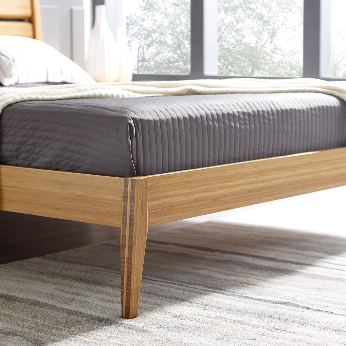 Sienna Bedroom Collection by Greenington, showing closeup view of sienna bedroom collection in live shot.