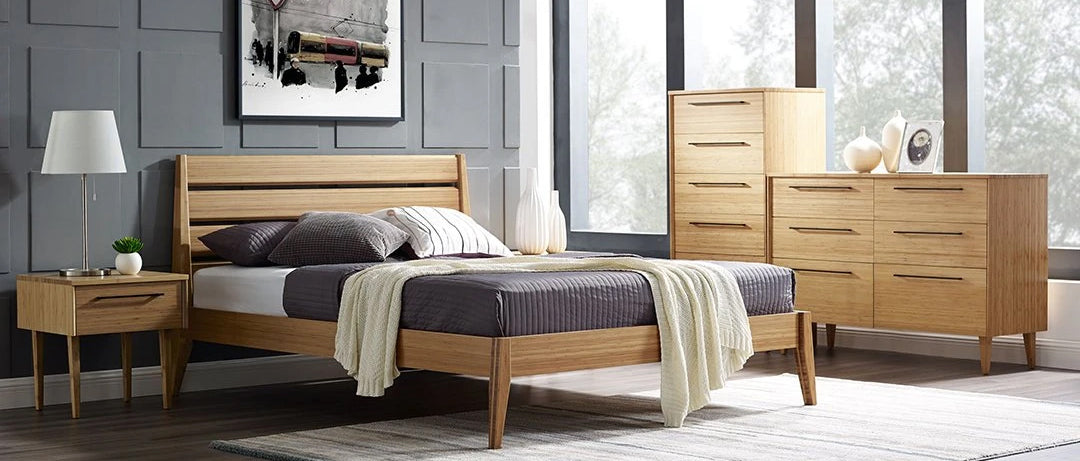 Sienna Five Drawers Chest by Greenington, showing sienna five drawer chest in live shot.