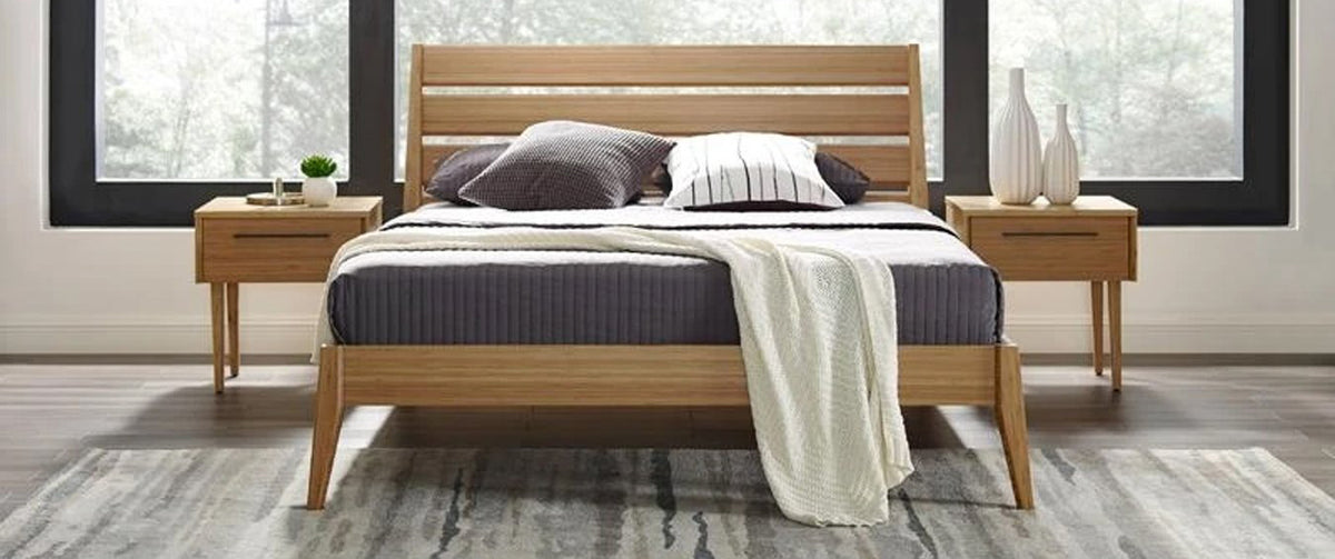 Sienna Nightstand by Greenington, showing sienna nighstands in live shot.