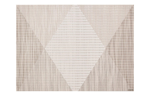 Signal Rectangle Tabletop by Chilewich - Sand Signal Weave.