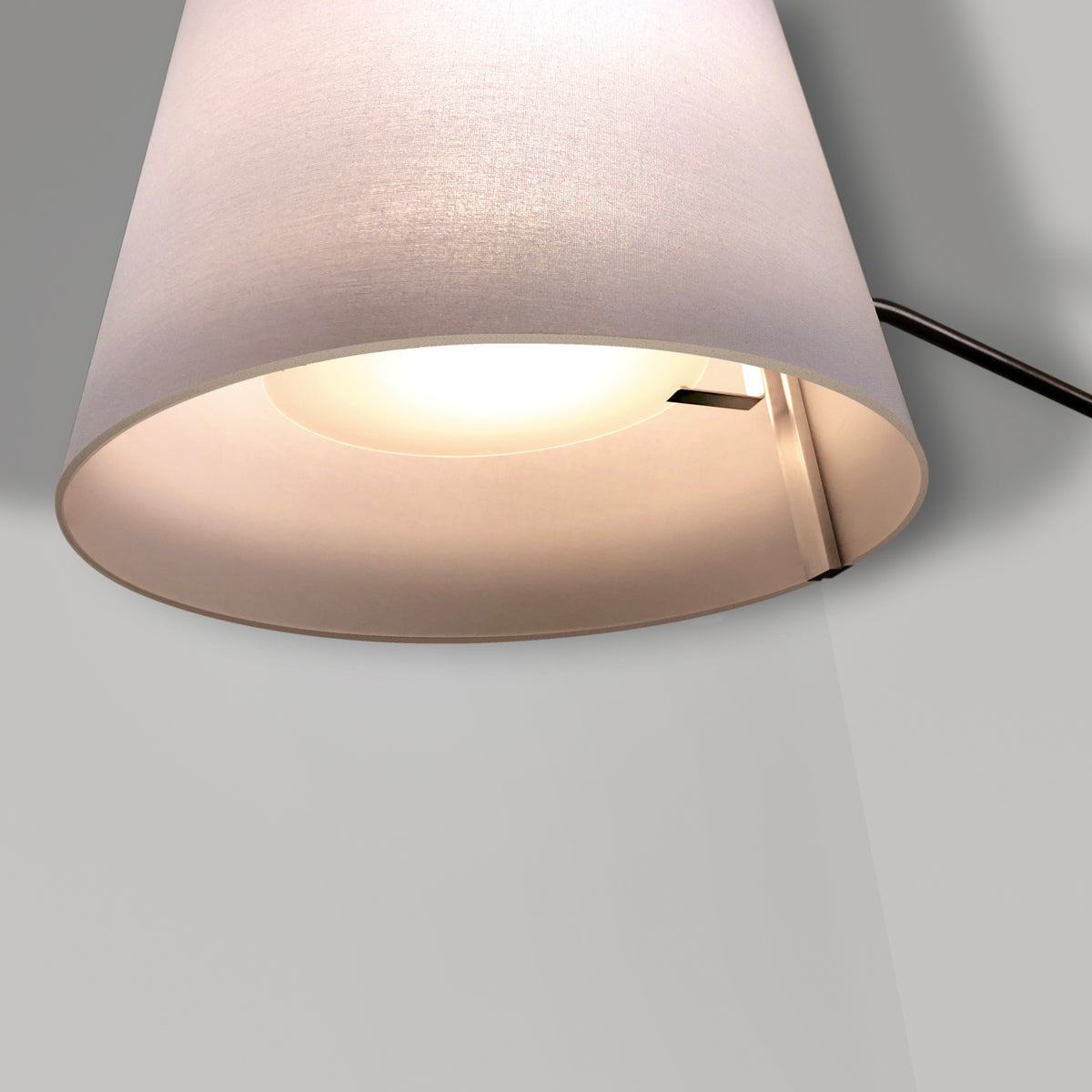 Silva Giant Floor Lamp by Cerno, showing closeup view of silva giant floor lamp in live shot.