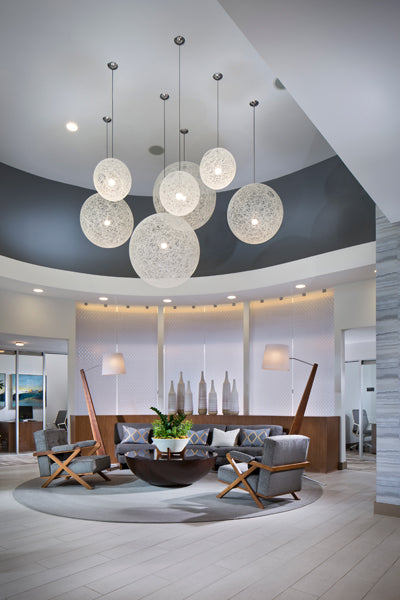 Silva Giant Floor Lamp by Cerno, showing silva giant floor lamps in live shot.