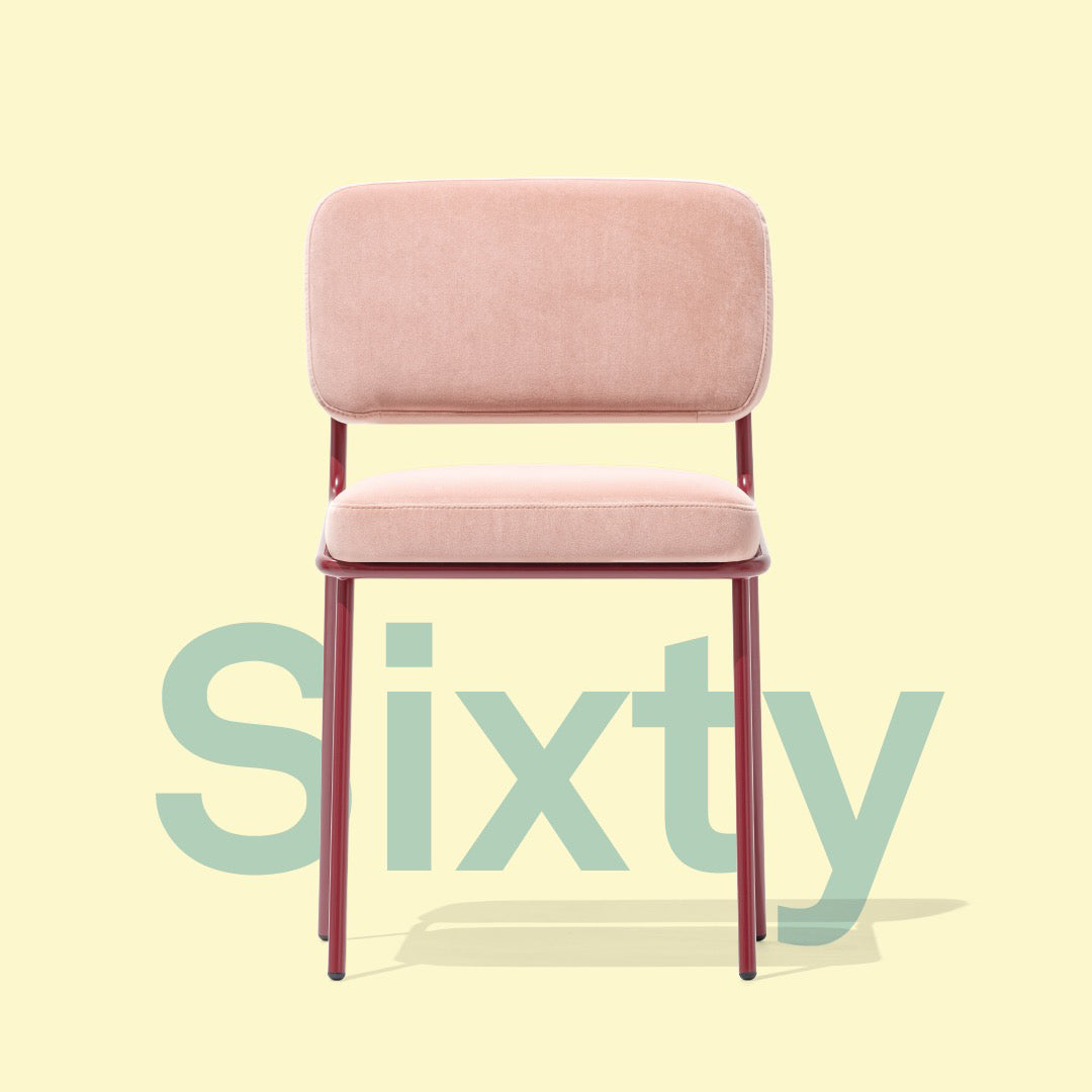 Sixty Chair by Connubia, showing sixty chair in live shot.