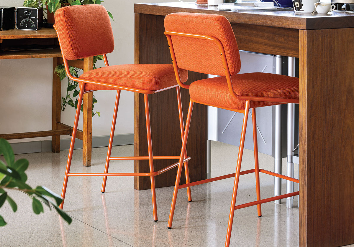 Sixty Counter Stool by Connubia, showing sixty counter stools in live shot.