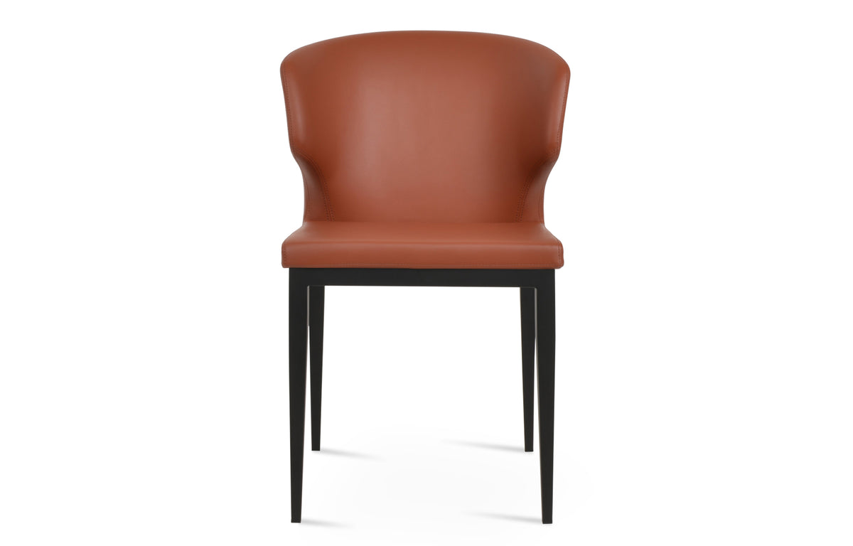 Amed MW Dining Chair by SohoConcept - Black Powder, Cinnamon PPM-FR