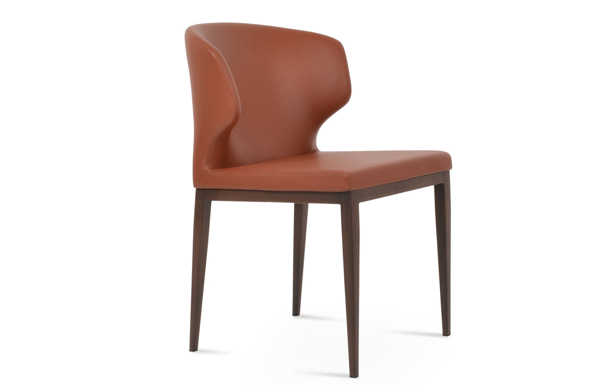 Amed MW Dining Chair by SohoConcept - Walnut Veneer, Cinnamon PPM-FR