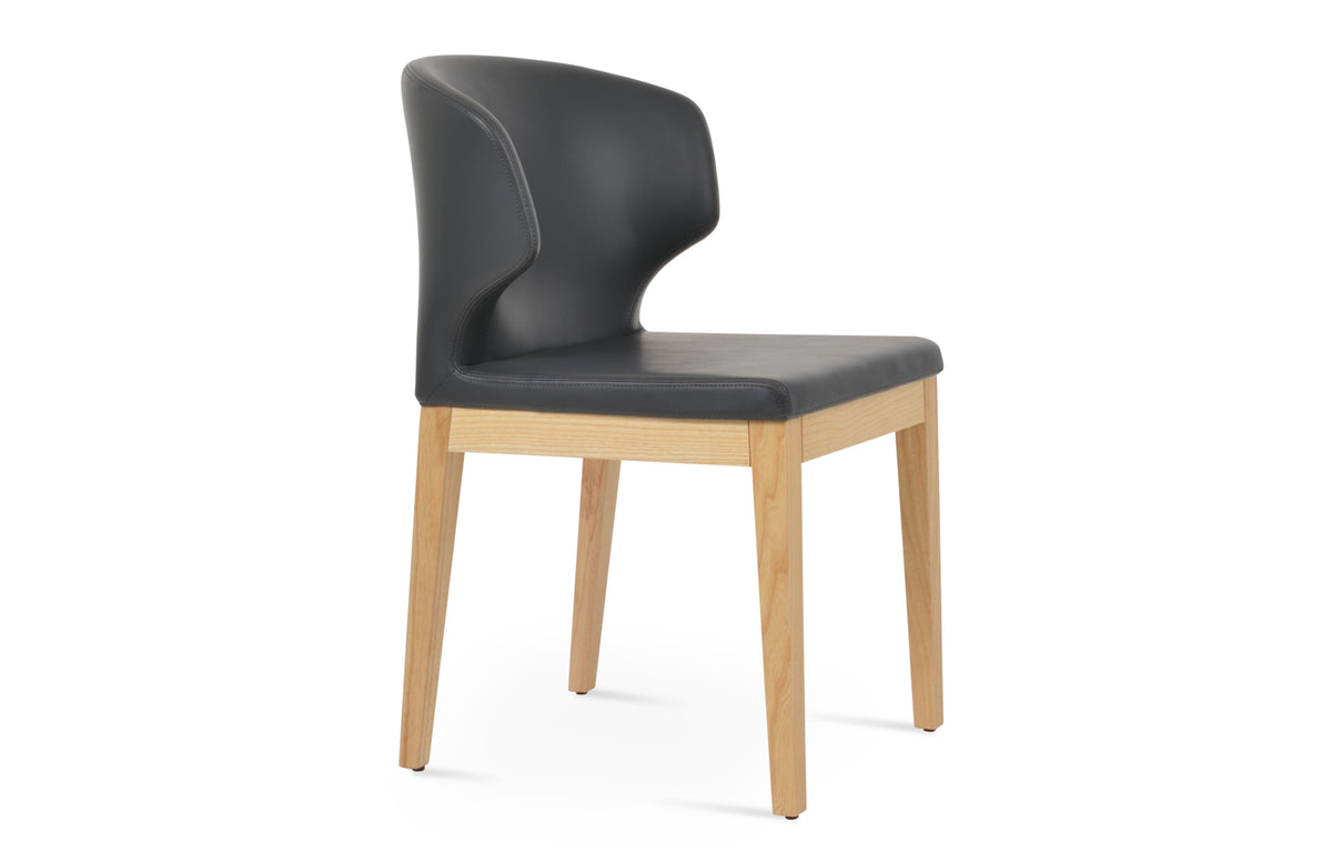 Amed Wood Dining Chair by SohoConcept - Natural Ash, Grey PPM-FR