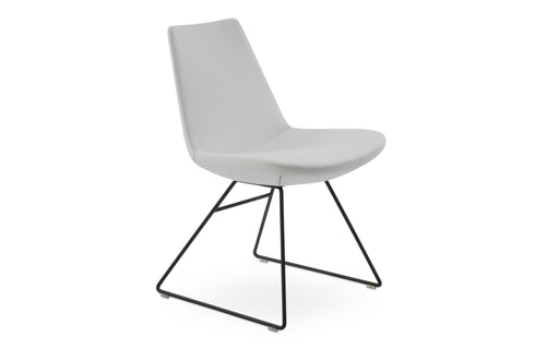 Eiffel Wire Chair by SohoConcept - Black Powder, White PPM.