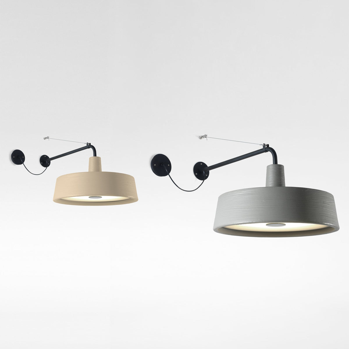 Soho Outdoor A Wall Light with LED by Marset, showing soho outdoor a wall light with led in studio shot.
