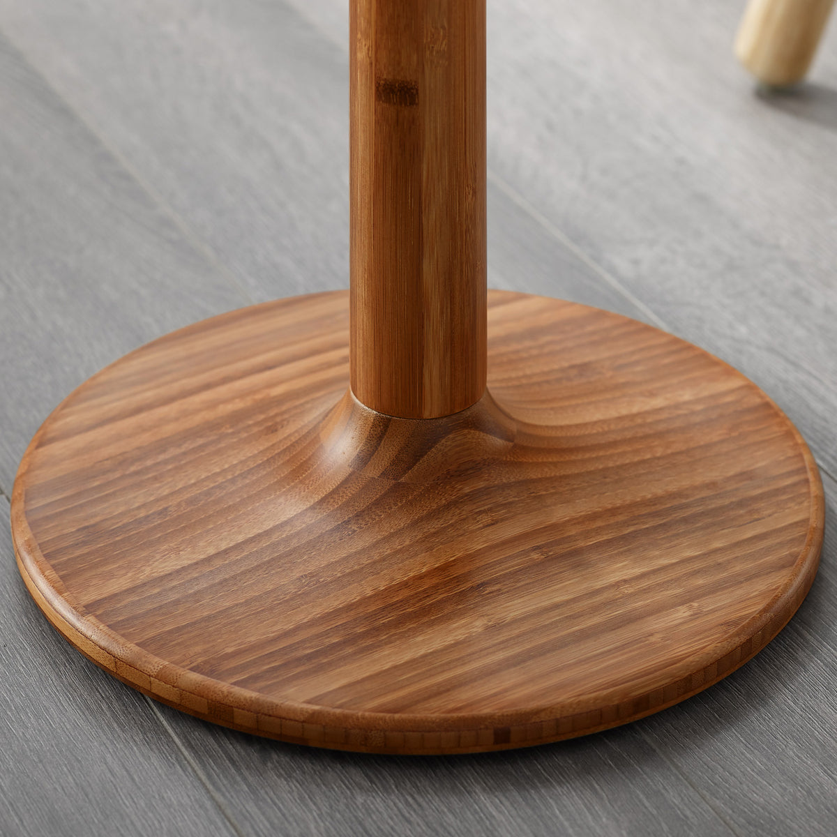 Sol Side Table by Greenington, showing closeup view of sol side table in live shot.