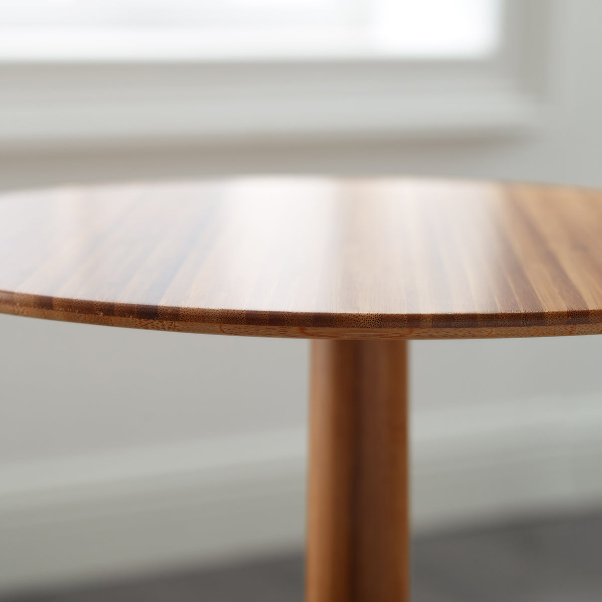 Sol Side Table by Greenington, showing closeup view of sol side table in live shot.