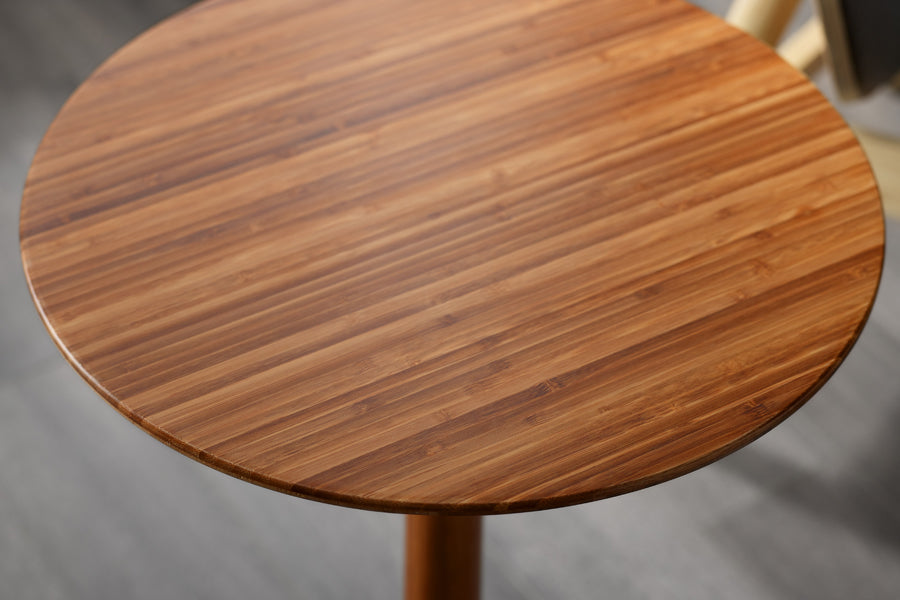 Sol Side Table by Greenington, showing top view of sol side table in live shot.