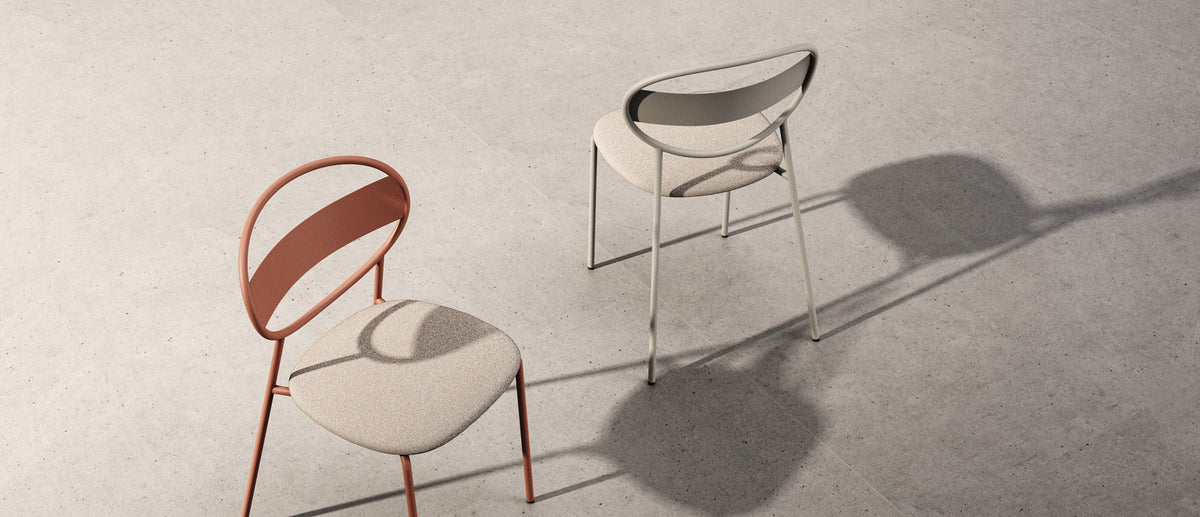Sole Chair by B&T, showing sole chairs in live shot.