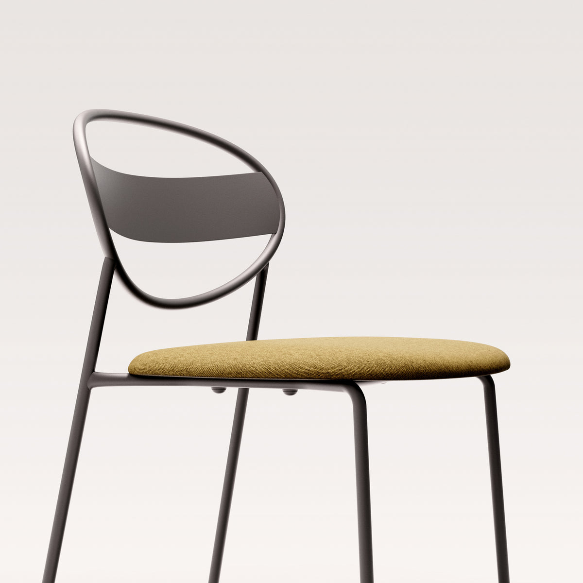 Sole Chair by B&T, showing closeup view of sole chair.