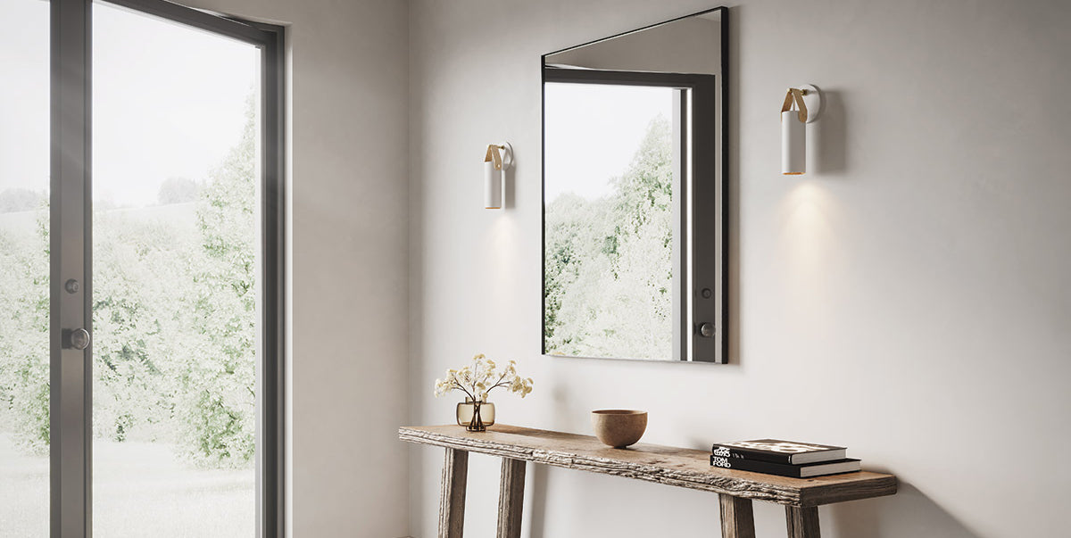 Spero Sconce by Cerno, showing spero sconces in live shot.