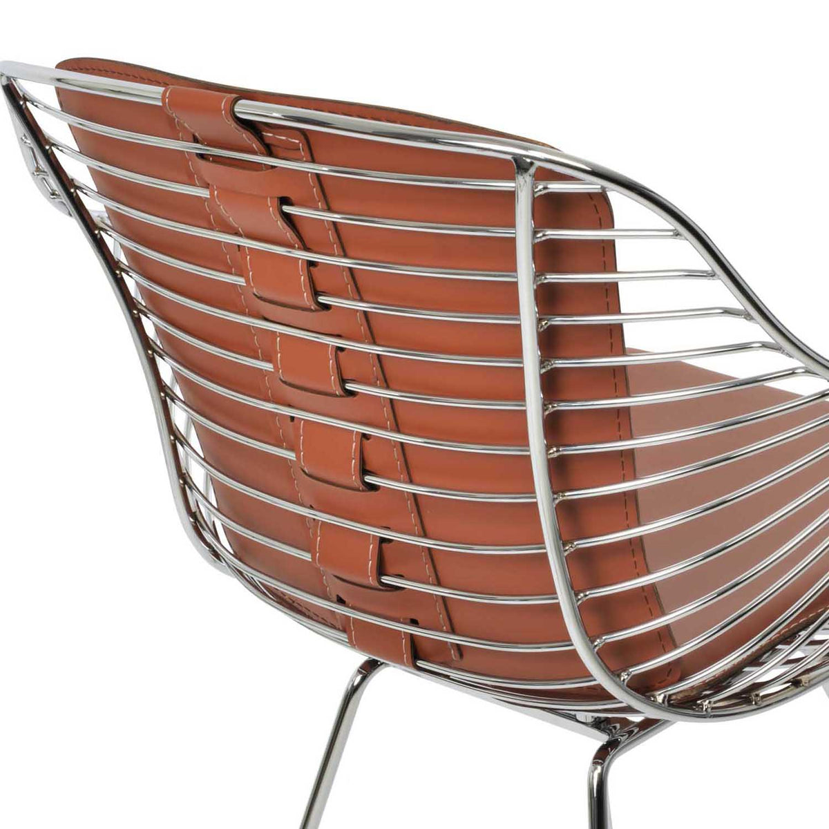 Zebra Wire Stool by SohoConcept, showing closeup view of zebra wire stool.