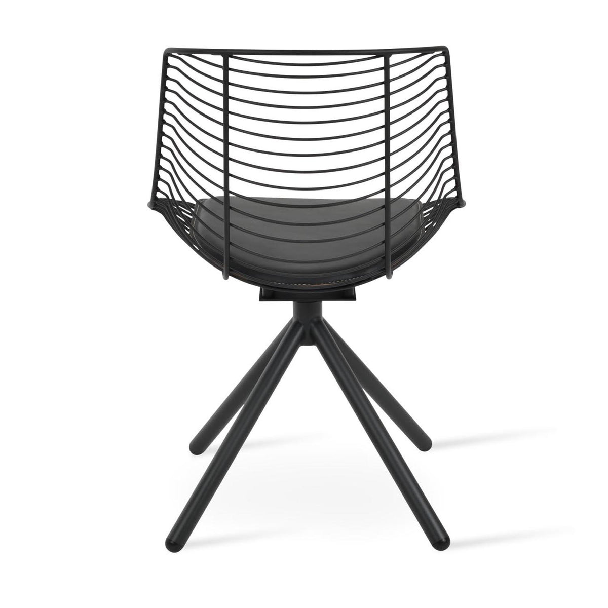 Tiger Stick Swivel Chair by SohoConcept, showing back view of tiger stick swivel chair.
