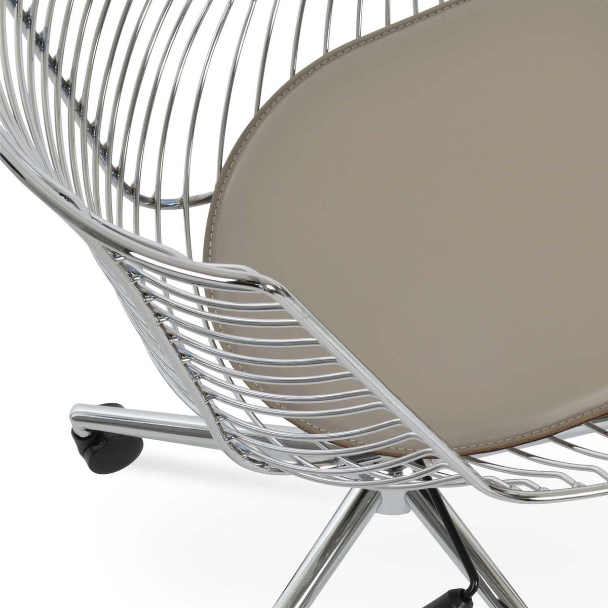 Tiger Office Chair by SohoConcept, showing closeup view of tiger office chair.