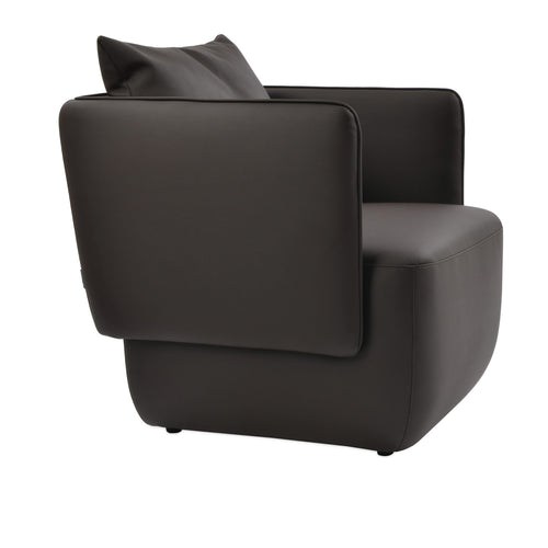 Toronto Lounge Chair by SohoConcept, showing side view of toronto lounge chair.