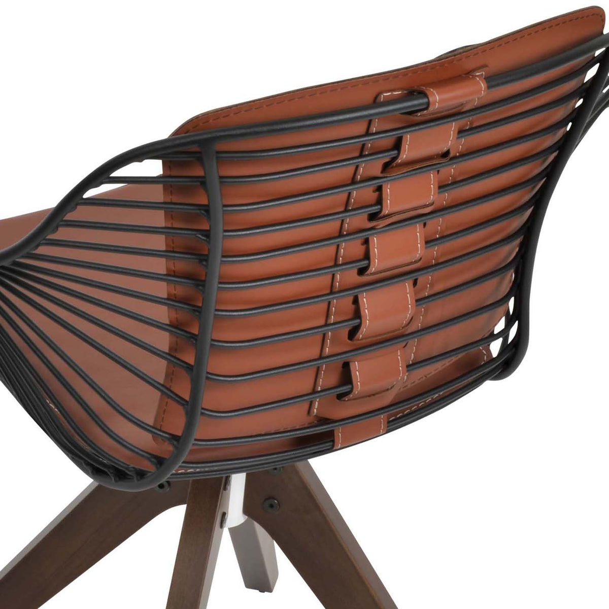 Zebra Pyramid Swivel Chair By Sohoconcept, showing closeup view of zebra pyramid swivel chair.