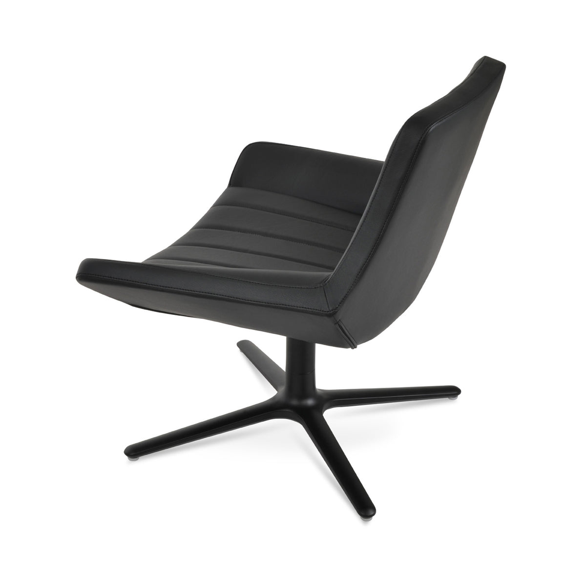 Bellagio Oval Armchair by SohoConcept, showing side view of bellagio oval armchair.