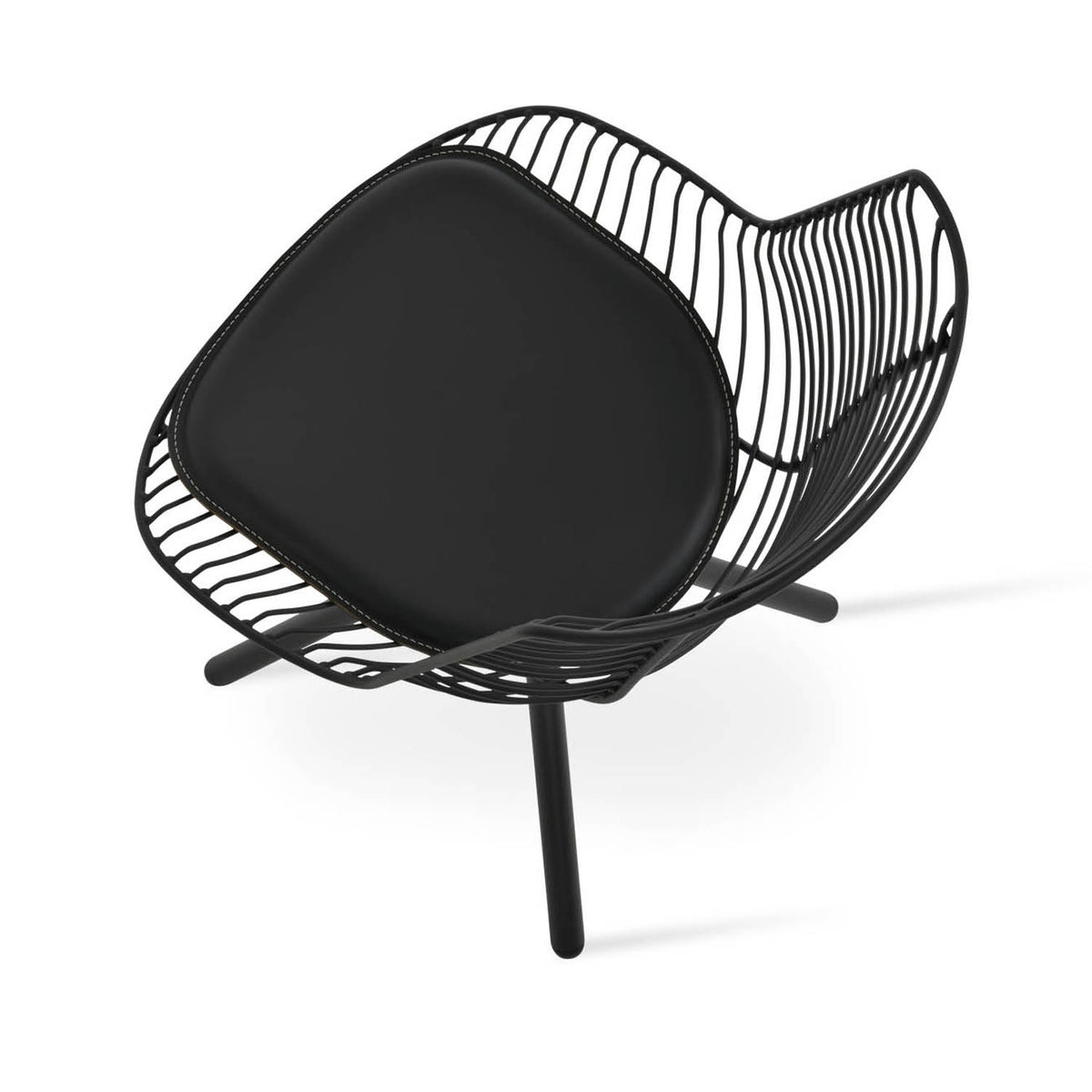 Tiger Stick Swivel Chair by SohoConcept, showing closeup view of tiger stick swivel chair.